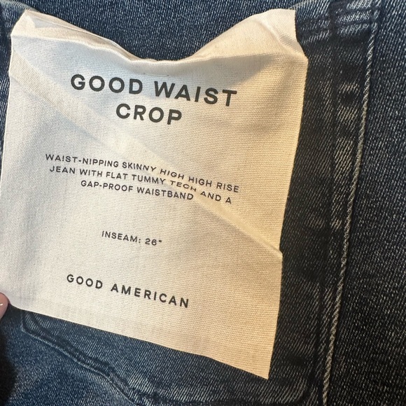 Good American  Plus Size Good Waist Crop High Rise Jeans - Picture 5 of 8
